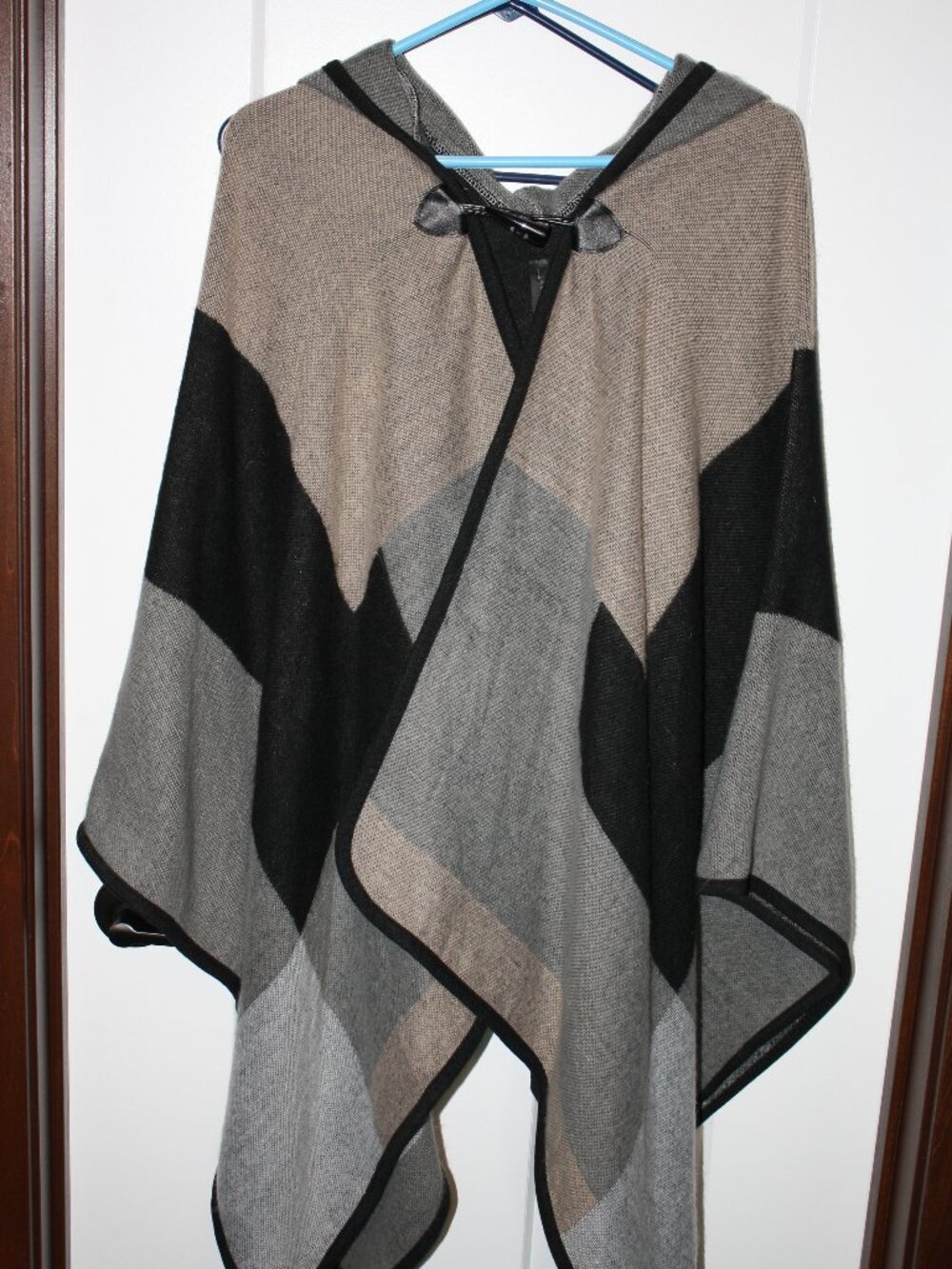 Lane Bryant, Poncho, One Size, Brown black, gray